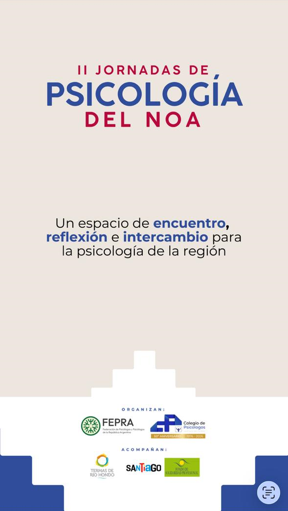 II JORNADAS DE PSICOLOGIA DEL NOA 2026