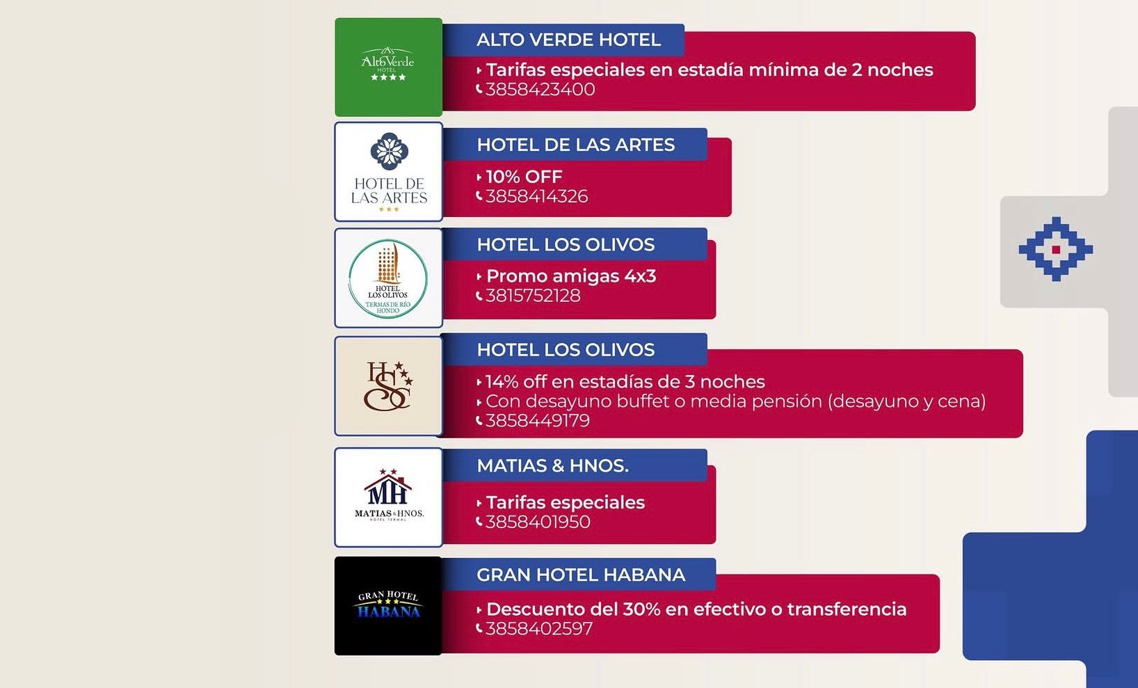 BENEFICIOS HOTELEROS II JORNADAS DE PSICOLOGÍA DEL NOA
